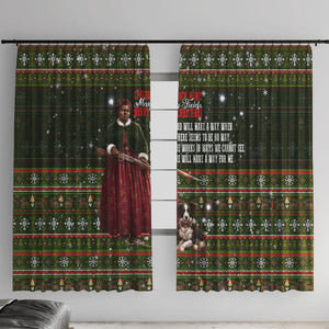 Stagecoach Mary Fields Christmas Window Curtain Old West Pioneer Vintage Holiday Art
