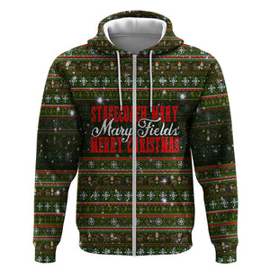 Stagecoach Mary Fields Christmas Zip Hoodie Old West Pioneer Vintage Holiday Art