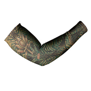 Khepri Arm Sleeves Ancient Egyptian Chevron, Scarab Ankh and Winged Khepri Guardian Motif - African Pride
