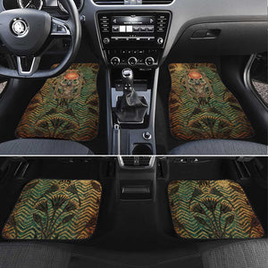 Khepri Car Mats Ancient Egyptian Chevron, Scarab Ankh and Winged Khepri Guardian Motif - African Pride