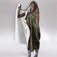 Khepri Hooded Blanket Ancient Egyptian Chevron, Scarab Ankh and Winged Khepri Guardian Motif - African Pride