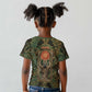 Khepri Kid T shirt Ancient Egyptian Chevron, Scarab Ankh and Winged Khepri Guardian Motif - African Pride