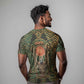 Khepri T shirt Ancient Egyptian Chevron, Scarab Ankh and Winged Khepri Guardian Motif - African Pride