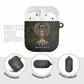 Khepri Ancient Egyptian AirPods Case Dark Hieroglyphic, Blue Lotus Eye Symbol, and Winged Scarab Resurrection - African Pride