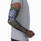 Khepri Ancient Egyptian Arm Sleeves Dark Hieroglyphic, Blue Lotus Eye Symbol, and Winged Scarab Resurrection - African Pride