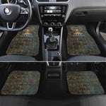 Khepri Ancient Egyptian Car Mats Dark Hieroglyphic, Blue Lotus Eye Symbol, and Winged Scarab Resurrection - African Pride