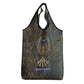 Khepri Ancient Egyptian Grocery Bag Dark Hieroglyphic, Blue Lotus Eye Symbol, and Winged Scarab Resurrection - African Pride
