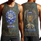 Khepri Ancient Egyptian Men Tank Top Dark Hieroglyphic, Blue Lotus Eye Symbol, and Winged Scarab Resurrection - African Pride