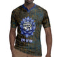 Khepri Ancient Egyptian Rugby Jersey Dark Hieroglyphic, Blue Lotus Eye Symbol, and Winged Scarab Resurrection - African Pride