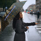 Khepri Ancient Egyptian Umbrella Dark Hieroglyphic, Blue Lotus Eye Symbol, and Winged Scarab Resurrection - African Pride