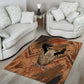 Khnum Area Rug Ancient Egyptian Earthy Cracked Papyrus - Divine Potter - African Pride