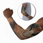 Khnum Arm Sleeves Ancient Egyptian Earthy Cracked Papyrus - Divine Potter - African Pride