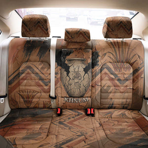 Khnum Back Car Seat Cover Ancient Egyptian Earthy Cracked Papyrus - Divine Potter - African Pride