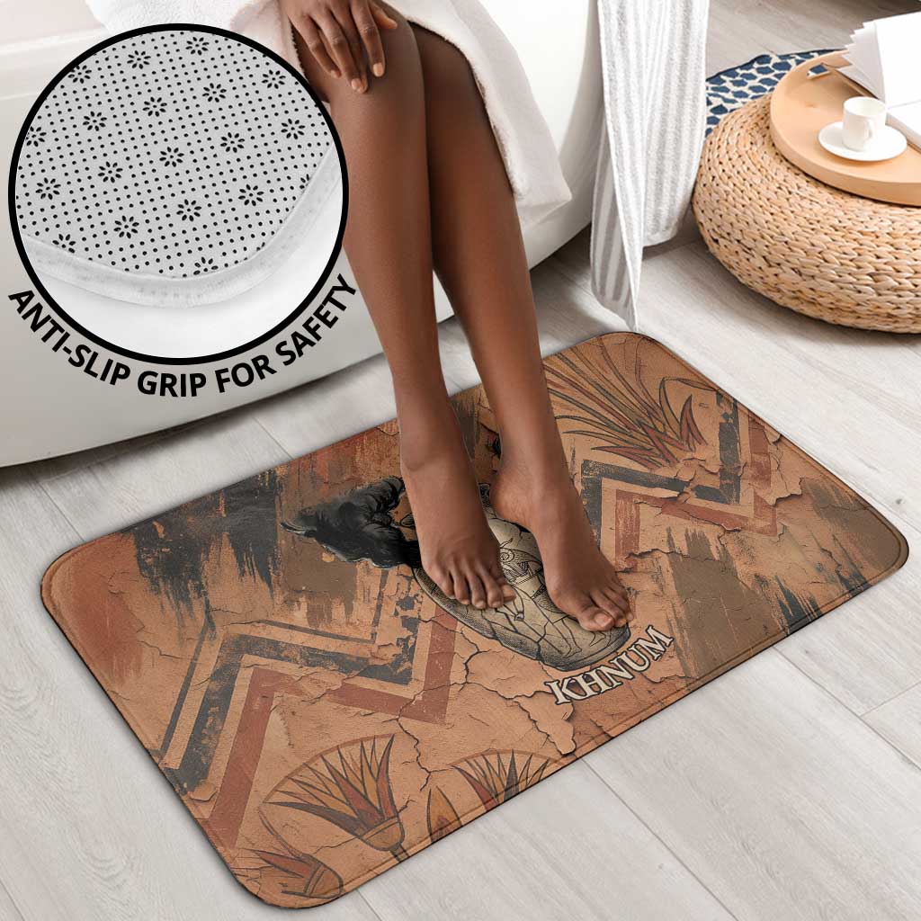 Khnum Bathroom Set Ancient Egyptian Earthy Cracked Papyrus - Divine Potter - African Pride