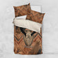 Khnum Bedding Set Ancient Egyptian Earthy Cracked Papyrus - Divine Potter - African Pride