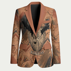 Khnum Blazer Ancient Egyptian Earthy Cracked Papyrus - Divine Potter - African Pride