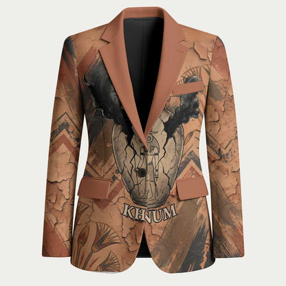 Khnum Blazer Ancient Egyptian Earthy Cracked Papyrus - Divine Potter - African Pride