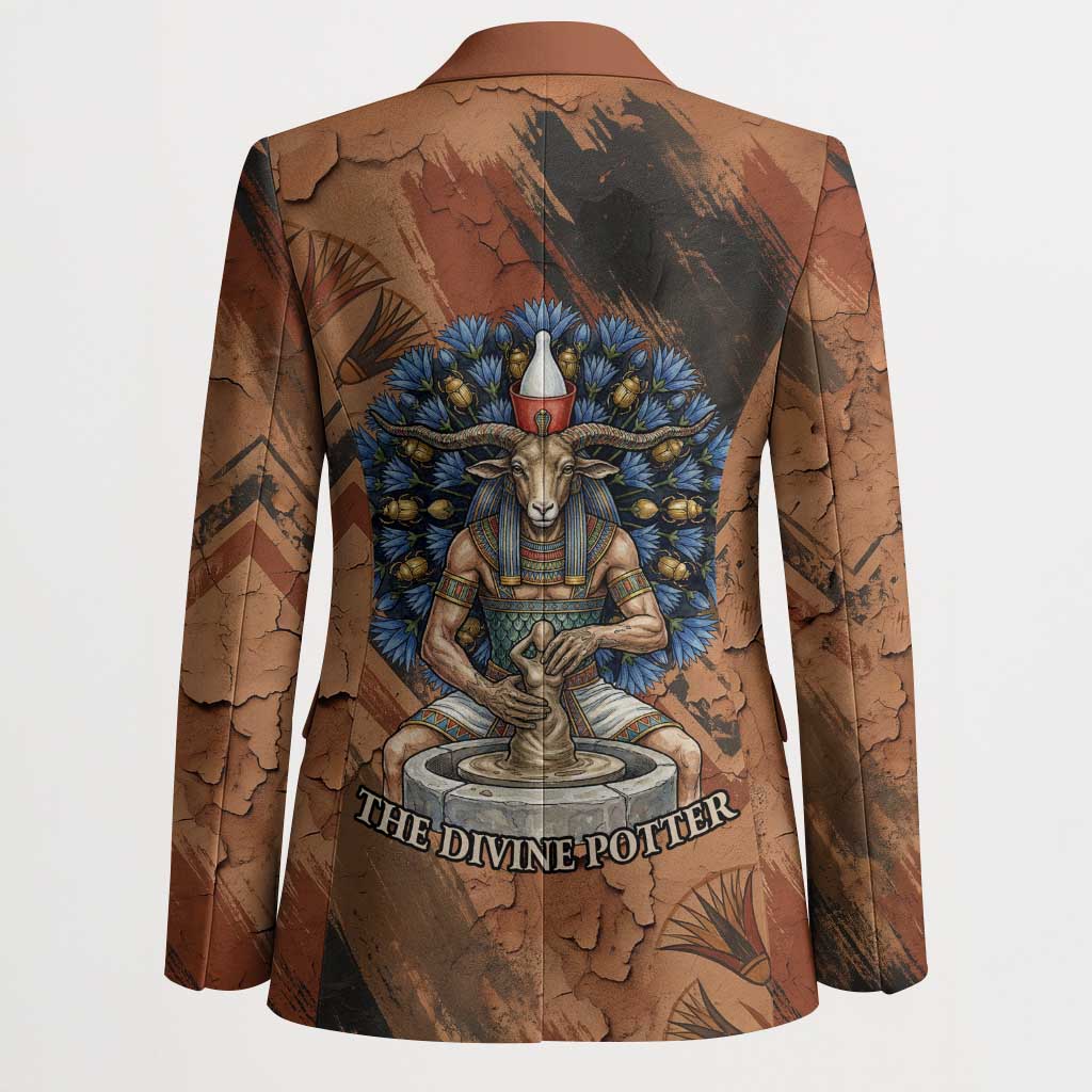 Khnum Blazer Ancient Egyptian Earthy Cracked Papyrus - Divine Potter - African Pride