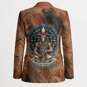 Khnum Blazer Ancient Egyptian Earthy Cracked Papyrus - Divine Potter - African Pride