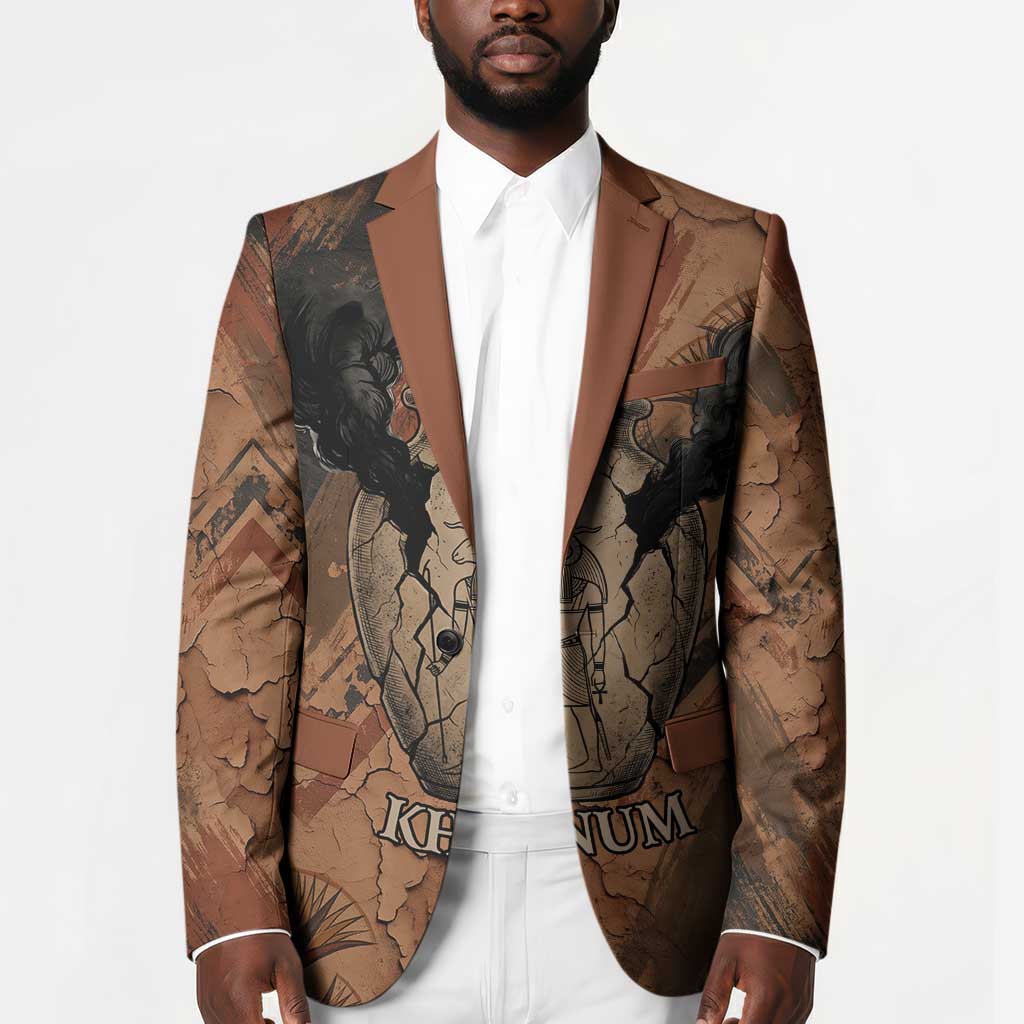 Khnum Blazer Ancient Egyptian Earthy Cracked Papyrus - Divine Potter - African Pride