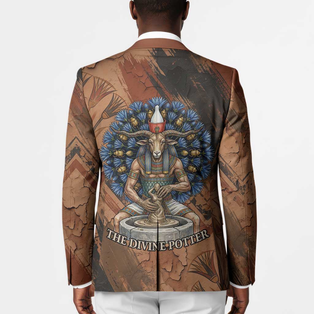 Khnum Blazer Ancient Egyptian Earthy Cracked Papyrus - Divine Potter - African Pride
