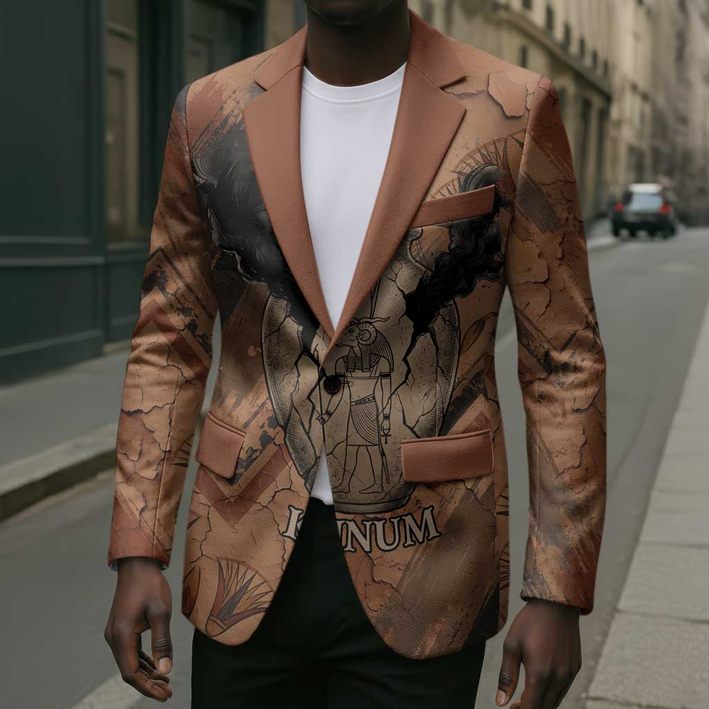Khnum Blazer Ancient Egyptian Earthy Cracked Papyrus - Divine Potter - African Pride