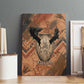 Khnum Canvas Wall Art Ancient Egyptian Earthy Cracked Papyrus - Divine Potter - African Pride