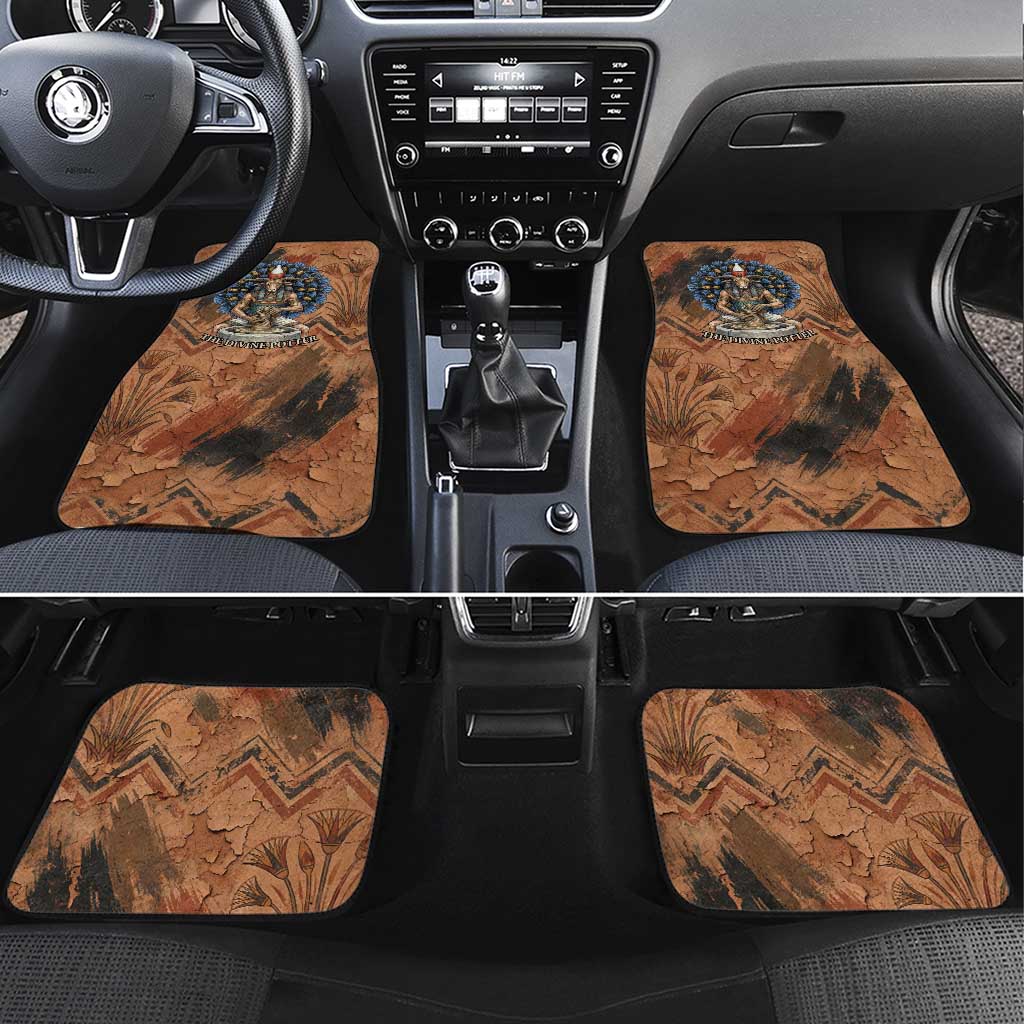 Khnum Car Mats Ancient Egyptian Earthy Cracked Papyrus - Divine Potter - African Pride