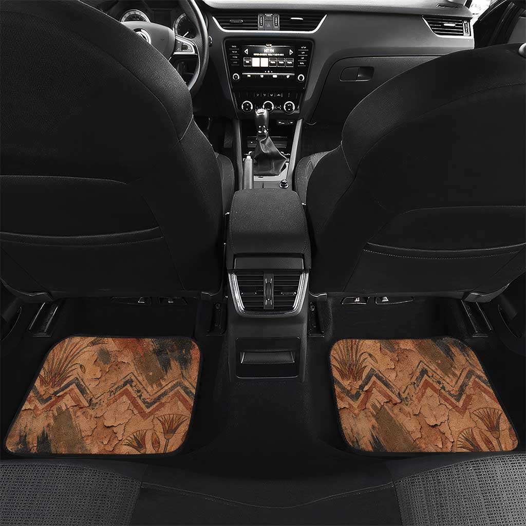 Khnum Car Mats Ancient Egyptian Earthy Cracked Papyrus - Divine Potter - African Pride