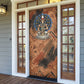 Khnum Door Cover Ancient Egyptian Earthy Cracked Papyrus - Divine Potter - African Pride