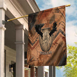 Khnum Garden Flag Ancient Egyptian Earthy Cracked Papyrus - Divine Potter - African Pride