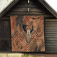 Khnum Quilt Ancient Egyptian Earthy Cracked Papyrus - Divine Potter - African Pride