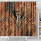 Khnum Shower Curtain Ancient Egyptian Earthy Cracked Papyrus - Divine Potter - African Pride