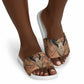 Khnum Slide Sandals Ancient Egyptian Earthy Cracked Papyrus - Divine Potter - African Pride