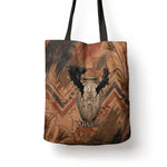 Khnum Tote Bag Ancient Egyptian Earthy Cracked Papyrus - Divine Potter - African Pride
