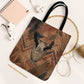 Khnum Tote Bag Ancient Egyptian Earthy Cracked Papyrus - Divine Potter - African Pride