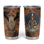 Khnum Tumbler Cup Ancient Egyptian Earthy Cracked Papyrus - Divine Potter - African Pride