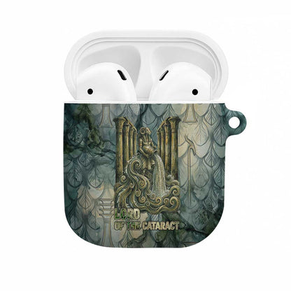 Khnum Ancient Egyptian AirPods Case with Smoky Leaf, Ram Head Emblem, and Guardian of the Cataract - African Pride