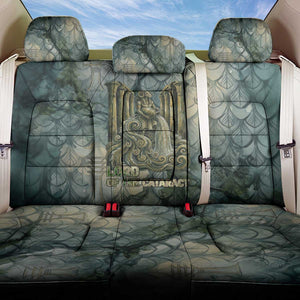 Khnum Ancient Egyptian Back Car Seat Cover with Smoky Leaf, Ram Head Emblem, and Guardian of the Cataract - African Pride