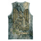 Khnum Ancient Egyptian Basketball Jersey with Smoky Leaf, Ram Head Emblem, and Guardian of the Cataract - African Pride