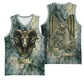 Khnum Ancient Egyptian Basketball Jersey with Smoky Leaf, Ram Head Emblem, and Guardian of the Cataract - African Pride