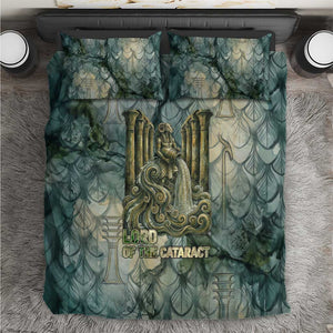 Khnum Ancient Egyptian Bedding Set with Smoky Leaf, Ram Head Emblem, and Guardian of the Cataract - African Pride