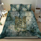 Khnum Ancient Egyptian Bedding Set with Smoky Leaf, Ram Head Emblem, and Guardian of the Cataract - African Pride