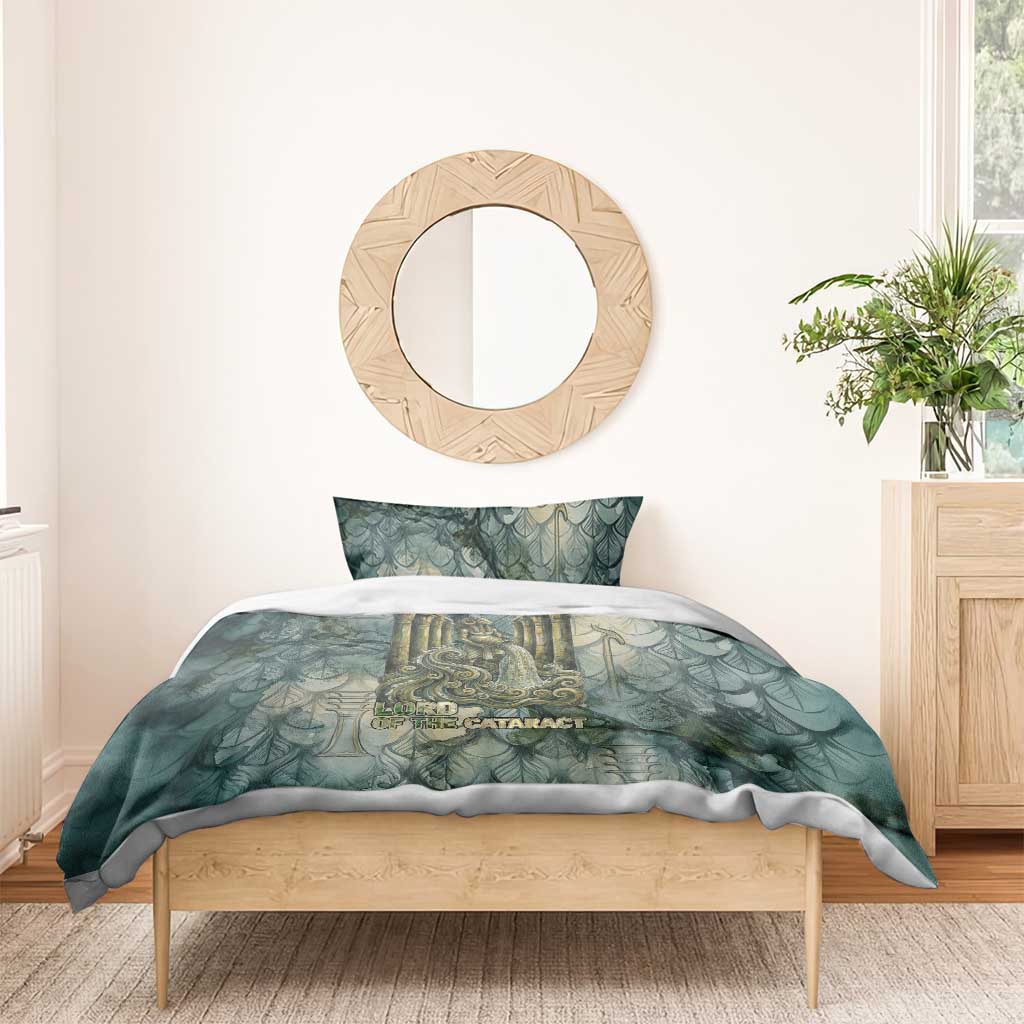 Khnum Ancient Egyptian Bedding Set with Smoky Leaf, Ram Head Emblem, and Guardian of the Cataract - African Pride