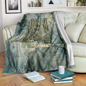 Khnum Ancient Egyptian Blanket with Smoky Leaf, Ram Head Emblem, and Guardian of the Cataract - African Pride