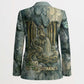 Khnum Ancient Egyptian Blazer with Smoky Leaf, Ram Head Emblem, and Guardian of the Cataract - African Pride