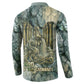 Khnum Ancient Egyptian Button Sweatshirt with Smoky Leaf, Ram Head Emblem, and Guardian of the Cataract