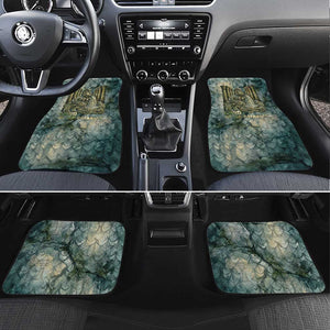 Khnum Ancient Egyptian Car Mats with Smoky Leaf, Ram Head Emblem, and Guardian of the Cataract - African Pride