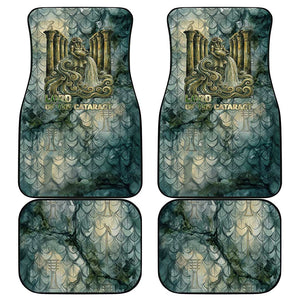 Khnum Ancient Egyptian Car Mats with Smoky Leaf, Ram Head Emblem, and Guardian of the Cataract - African Pride