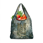 Khnum Ancient Egyptian Grocery Bag with Smoky Leaf, Ram Head Emblem, and Guardian of the Cataract - African Pride